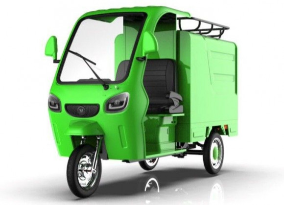 Электро трицикл грузовой GreenCamel Тендер 3 (1500W 50км/ч) закрытый кузов, понижающая