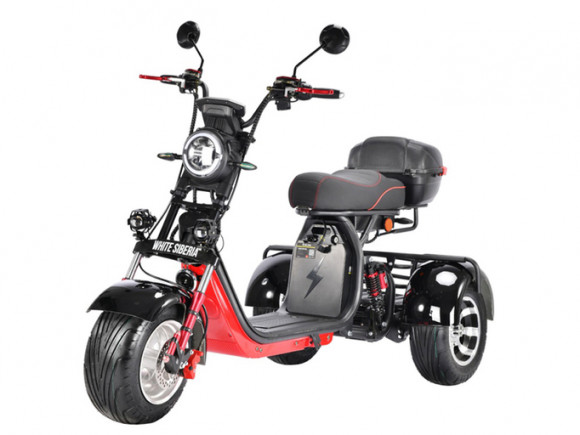 Электротрицикл White Siberia CityCoco PRO TRIKE+ 3000W Электротрицикл White Siberia CityCoco PRO TRIKE+ 3000W