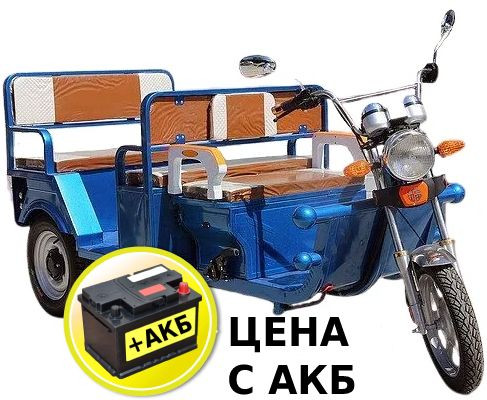 Etoro Etrike Taxi 4 пассажирская электрическая тележка(электротрицикл) Etoro Etrike Taxi 4 пассажирская электрическая тележка(электротрицикл)