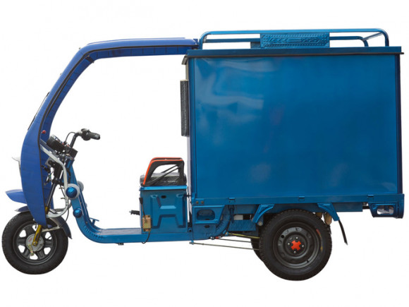 Грузовой электрический трицикл с кабиной Силач-500 (1000W 45Ah)