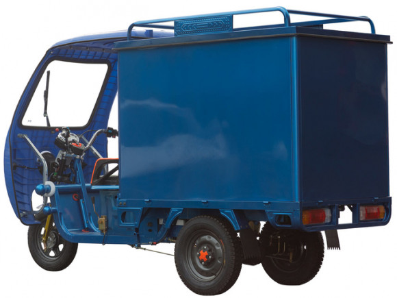 Грузовой электрический трицикл с кабиной Силач-500 (1000W 45Ah)