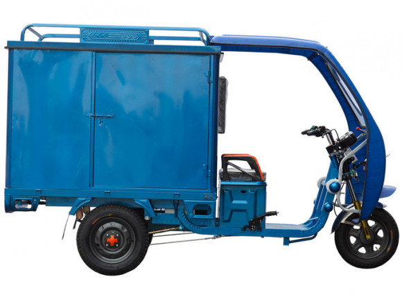 Грузовой электрический трицикл с кабиной Силач-500 (1000W 45Ah)