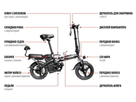 Электровелосипед iconBIT E-BIKE K202
