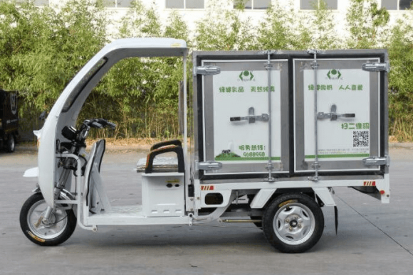 Грузовая электрическая тележка(электротрицикл) E-toro D7 1200W White белый